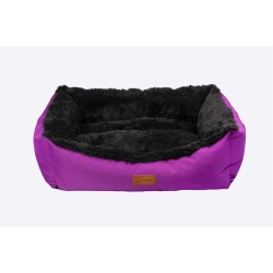 Dubex Jellybean Peluş Köpek Yatağı 62x44x22cm Lila (Medium)