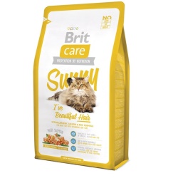 Brit Care Sunny Güzel Tüyler için Somonlu Yetişkin Kedi Maması 7 Kg