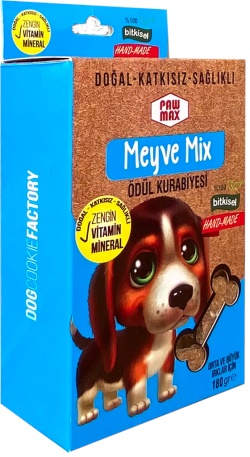 PAWMAX MEYVE MIX ORTA VE BÜYÜK IRK ÖDÜL KURABİYESİ 180 GR