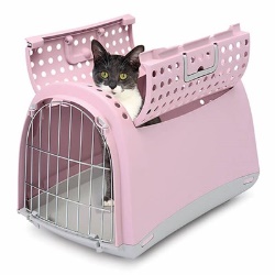 Imac Linus Cabrio Kedi ve Köpek Taşıma Çantası Pembe 50x32x34,5 Cm