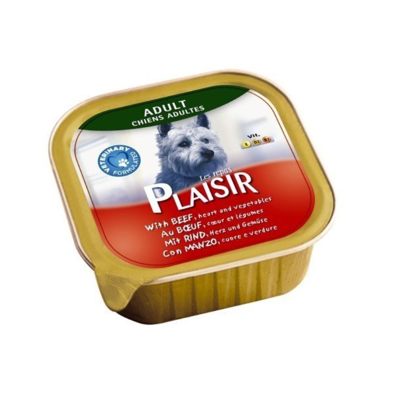 Plaısır Ezme Sığır Etli Yürekli Konserve Köpek Maması 150 Gr