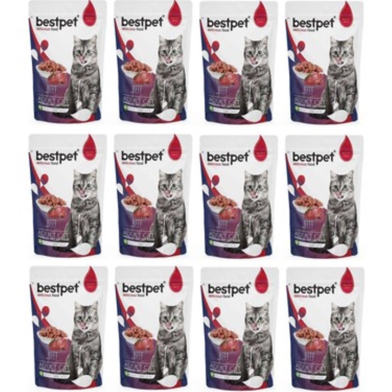 BestPet Premium Pouch Mama Çeşitleri 85 Gr x 24 Adet