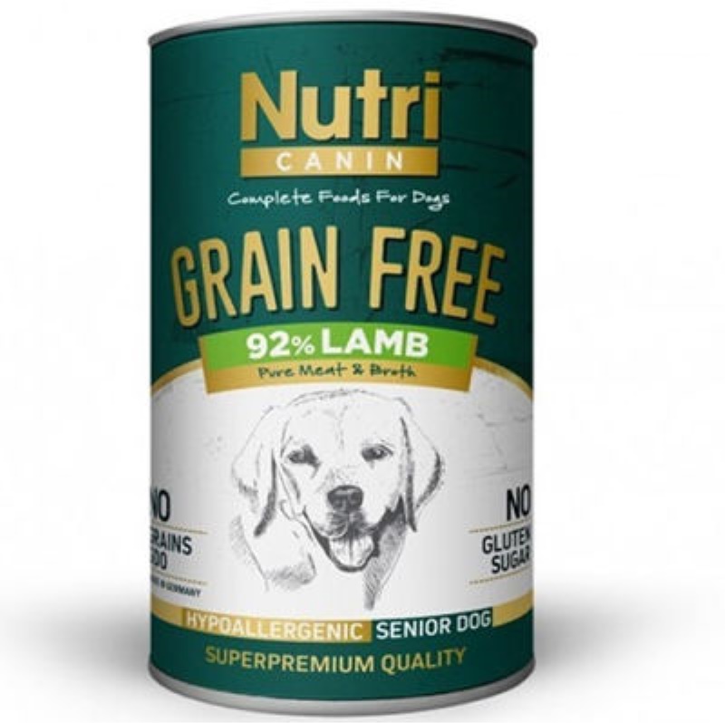 Nutri Canin Kuzulu ve Patatesli Tahılsız Yaşlı Köpek Konservesi 400gr