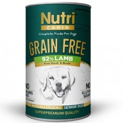 Nutri Canin Kuzulu ve Patatesli Tahılsız Yaşlı Köpek Konservesi 400gr