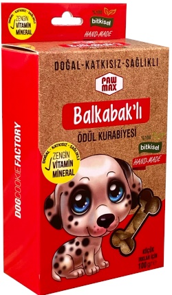 PAWMAX BALKABAKLI KÜÇÜK IRK ÖDÜL KURABİYESİ 100 GR