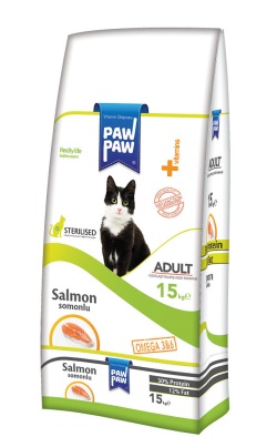 1 Kg Paw Paw Sterilised Somonlu Kısırlaştırılmış Kedi Maması 