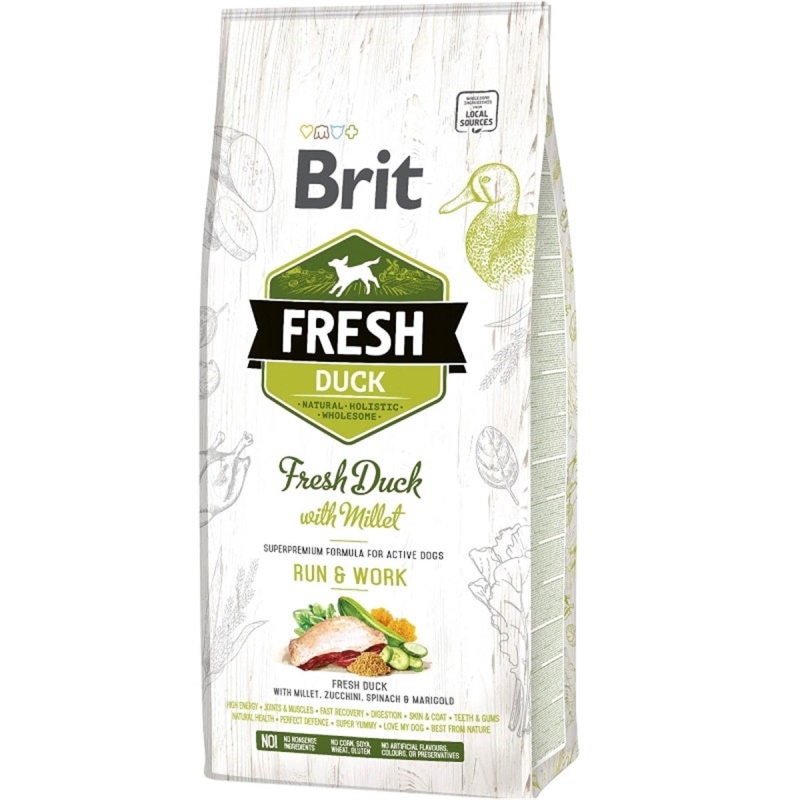 Brit Fresh Ördekli Darılı Aktif Köpek Maması 12 kg