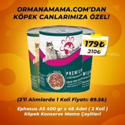 Ephesus As Köpek Konservesi Çeşitleri 415 gr x 48 Adet (Avantaj Paketi)